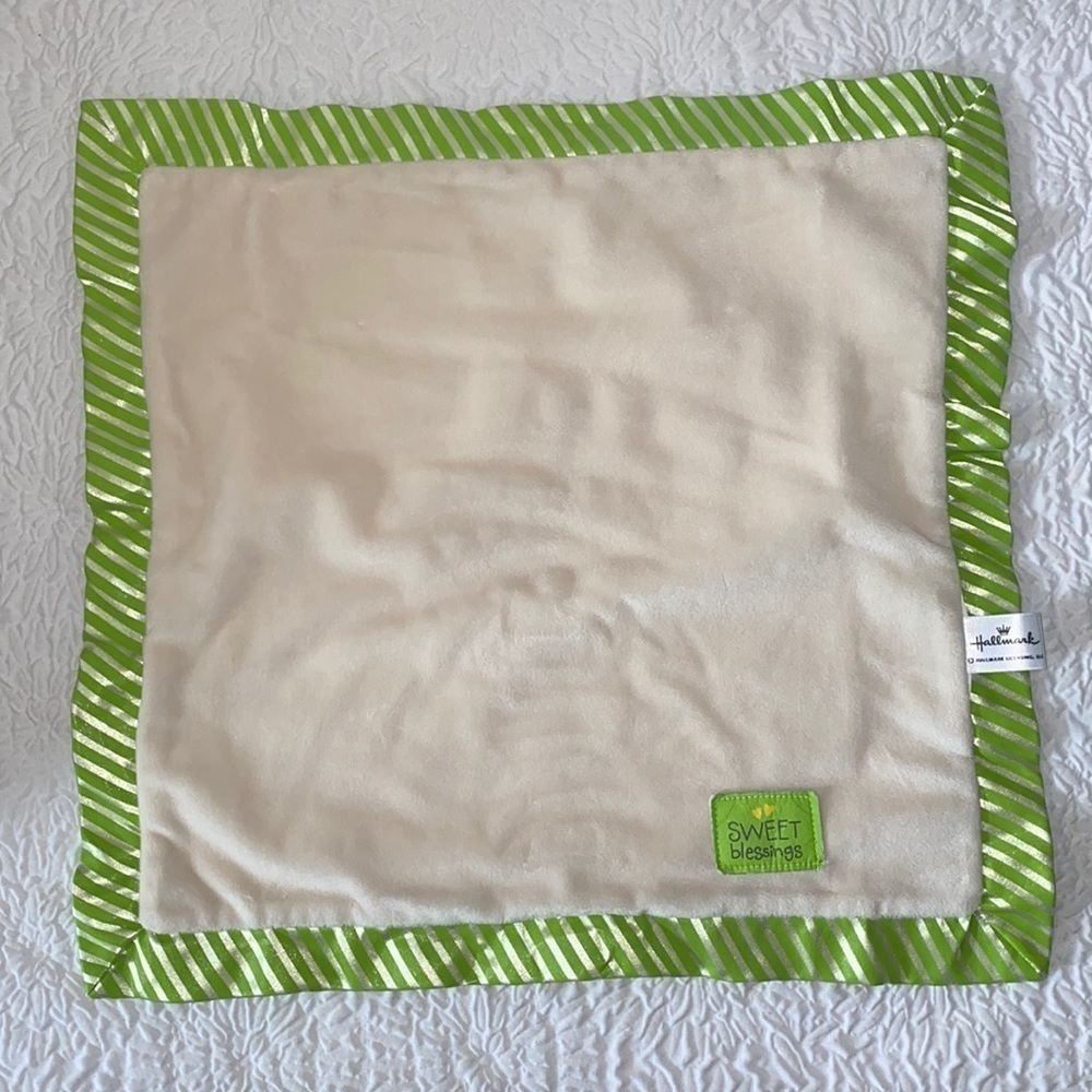 Hallmark Sweet Blessings Baby Security Blankie Satin Ribbon Lovey